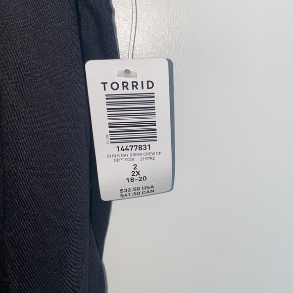 Torrid St. Patrick’s Day Lets Day Drink Slim Fit Tee - Picture 5 of 6